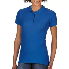 Női Galléros póló  Rövid ujjú Gildan Premium Cotton Ladies' Double Piqué Polo   Királykék   ure