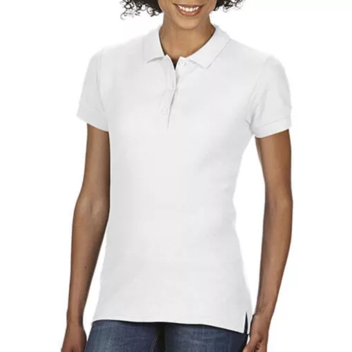 Női Galléros póló  Rövid ujjú Gildan Premium Cotton Ladies\' Double Piqué Polo   Világos kék   u