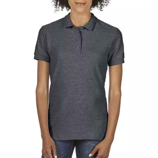 Női Galléros póló  Rövid ujjú Gildan Premium Cotton Ladies\' Double Piqué Polo   Világos rózsasz