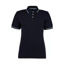 Női galléros póló  rövid ujjú Kustom Kit St. Mellion Polo   Sötétkék navy/világos kék   urespol