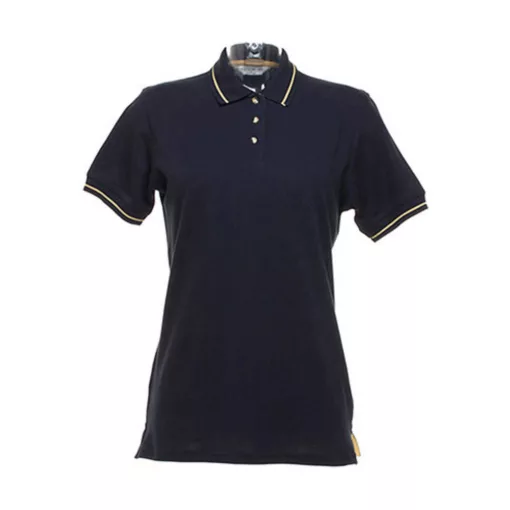 Női galléros póló  rövid ujjú Kustom Kit St. Mellion Polo   Sötétkék navy/világos kék   urespol