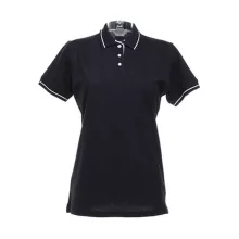 Női galléros póló  rövid ujjú Kustom Kit St. Mellion Polo   Sötétkék navy/napsárga   urespolo.h