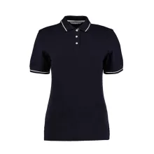 Női galléros póló  rövid ujjú Kustom Kit St. Mellion Polo   Sötétkék navy/fehér   urespolo.hu