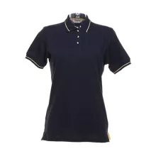 Női galléros póló  rövid ujjú Kustom Kit St. Mellion Polo   Világos kék/fehér   urespolo.hu
