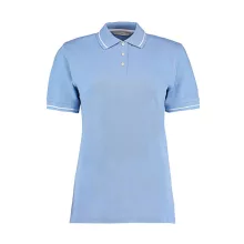 Női galléros póló  rövid ujjú Kustom Kit St. Mellion Polo   Világos kék/fehér   urespolo.hu