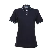 Női galléros póló  rövid ujjú Kustom Kit St. Mellion Polo   Világos kék/fehér   urespolo.hu