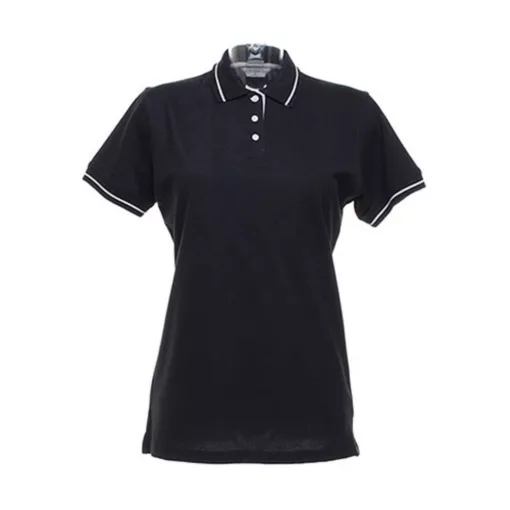 Női galléros póló  rövid ujjú Kustom Kit St. Mellion Polo   Világos kék/fehér   urespolo.hu
