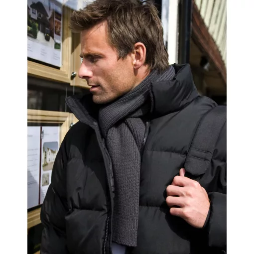Férfi sál Result Classic Heavy Knit Scarf Egy méret, Fekete