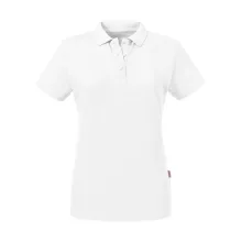 Női rövid ujjú organikus galléros póló Russell Europe Ladies\' Pure Organic Polo XS, Fehér