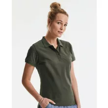 Női rövid ujjú organikus galléros póló Russell Europe Ladies\' Pure Organic Polo XS, Sötétkék (n