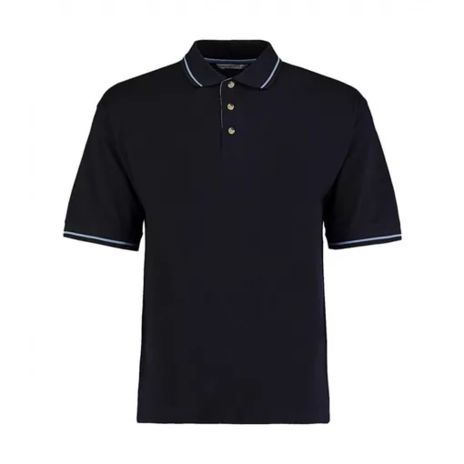 Férfi rövid ujjú galléros póló Kustom Kit Men's Classic Fit St. Mellion Polo L, Sötétkék navy/v