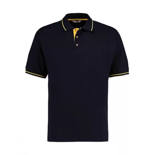 Férfi rövid ujjú galléros póló Kustom Kit Men's Classic Fit St. Mellion Polo M, Sötétkék navy/n