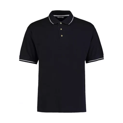 Férfi rövid ujjú galléros póló Kustom Kit Men's Classic Fit St. Mellion Polo L, Sötétkék navy/f