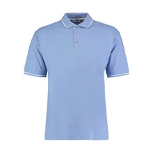 Férfi rövid ujjú galléros póló Kustom Kit Men's Classic Fit St. Mellion Polo XL, Világos kék/fe
