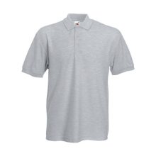 Férfi Galléros póló  Rövid ujjú Fruit of the Loom Heavyweight 65:35 Polo   Fehér   urespolo.hu