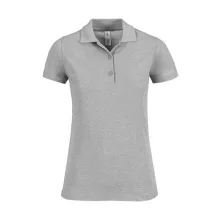 Női galléros póló  rövid ujjú B&C Safran Timeless Women - PW457   Fekete   urespolo.hu