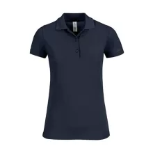 Női galléros póló  rövid ujjú B&C Safran Timeless Women - PW457   Sötétkék (navy)   urespolo.hu