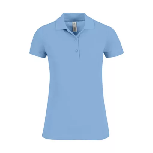 Női galléros póló  rövid ujjú B&C Safran Timeless Women - PW457   Ég kék   urespolo.hu
