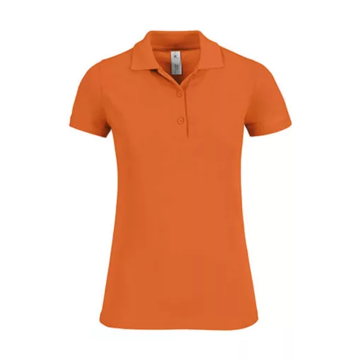 Női galléros póló  rövid ujjú B&C Safran Timeless Women - PW457   Sütőtök sárga   urespolo.hu
