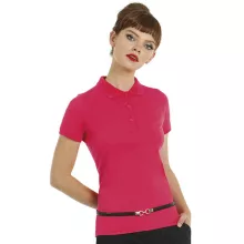 Női galléros póló  rövid ujjú B&C Safran Timeless Women - PW457   Sütőtök sárga   urespolo.hu