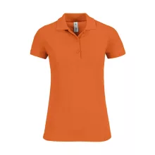 Női galléros póló  rövid ujjú B&C Safran Timeless Women - PW457   Sütőtök sárga   urespolo.hu