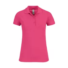 Női galléros póló  rövid ujjú B&C Safran Timeless Women - PW457   Fuchsia   urespolo.hu