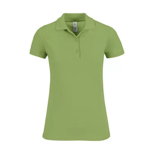 Női galléros póló  rövid ujjú B&C Safran Timeless Women - PW457   Pisztáciazöld   urespolo.hu