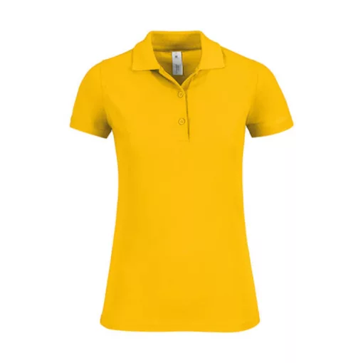 Női galléros póló  rövid ujjú B&C Safran Timeless Women - PW457   Aranysárga   urespolo.hu
