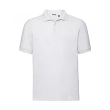 Férfi rövid ujjú felső Russell Europe Men\'s Tailored Stretch Polo S, Fehér