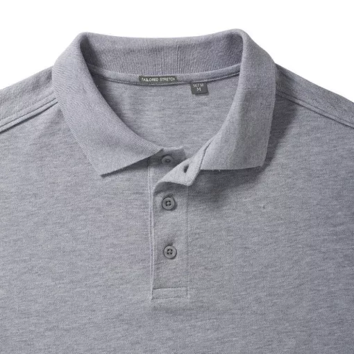 Férfi rövid ujjú felső Russell Europe Men\'s Tailored Stretch Polo L, Fekete
