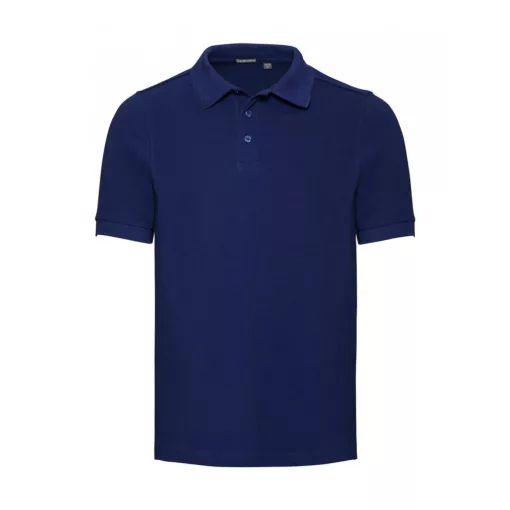 Férfi rövid ujjú felső Russell Europe Men's Tailored Stretch Polo S, Világos királykék