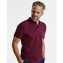 Férfi rövid ujjú felső Russell Europe Men\'s Tailored Stretch Polo S, Piros