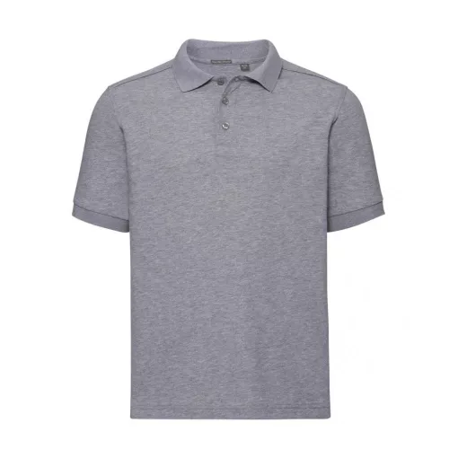 Férfi rövid ujjú felső Russell Europe Men's Tailored Stretch Polo 2XL, Világos Oxford