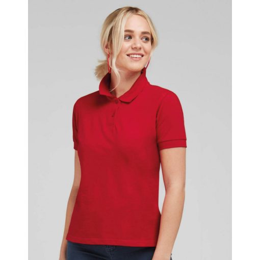 Női rövid ujjú galléros póló SG Ladies' Cotton Polo XS, Piros