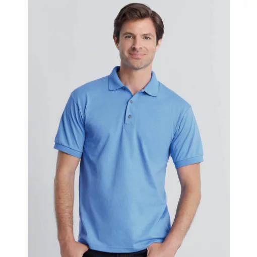 Uniszex Galléros póló  Rövid ujjú Gildan DryBlend Adult Jersey Polo   Fehér   urespolo.hu