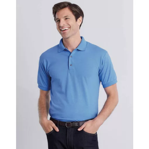 Uniszex Galléros póló  Rövid ujjú Gildan DryBlend Adult Jersey Polo   Fehér   urespolo.hu