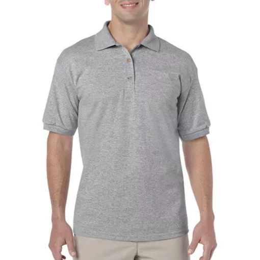 Uniszex Galléros póló  Rövid ujjú Gildan DryBlend Adult Jersey Polo   Fehér   urespolo.hu