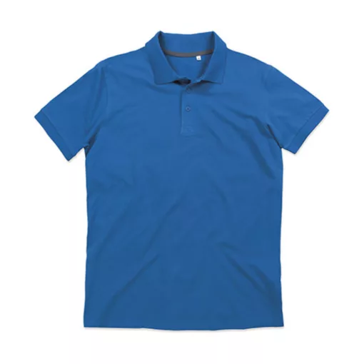 Férfi galléros póló  rövid ujjú Stedman Harper Polo Heather szürke   urespolo.hu