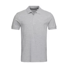 Férfi galléros póló  rövid ujjú Stedman Harper Polo Heather szürke   urespolo.hu