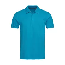 Férfi galléros póló  rövid ujjú Stedman Harper Polo Hawaii kék   urespolo.hu