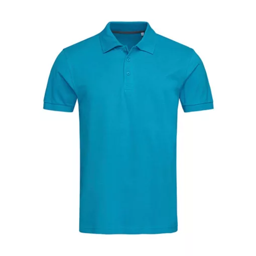 Férfi galléros póló  rövid ujjú Stedman Harper Polo Hawaii kék   urespolo.hu