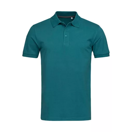Férfi galléros póló  rövid ujjú Stedman Harper Polo Pacific Blue   urespolo.hu