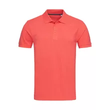 Férfi galléros póló  rövid ujjú Stedman Harper Polo Salmon Pink   urespolo.hu