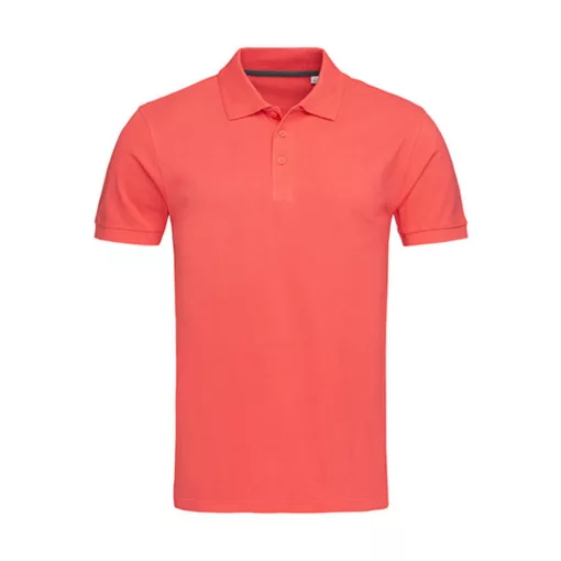 Férfi galléros póló  rövid ujjú Stedman Harper Polo Salmon Pink   urespolo.hu