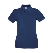 Női Galléros póló  Rövid ujjú Fruit of the Loom Premium Polo Lady-Fit   Heather szürke   urespo