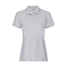 Női Galléros póló  Rövid ujjú Fruit of the Loom Premium Polo Lady-Fit   Heather szürke   urespo