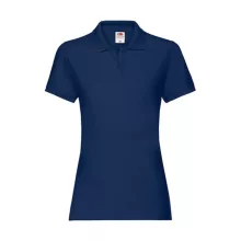 Női Galléros póló  Rövid ujjú Fruit of the Loom Premium Polo Lady-Fit   Sötétkék (navy)   uresp