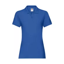 Női Galléros póló  Rövid ujjú Fruit of the Loom Premium Polo Lady-Fit   Király kék   urespolo.h