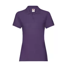 Női Galléros póló  Rövid ujjú Fruit of the Loom Premium Polo Lady-Fit   Lila   urespolo.hu