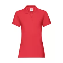 Női Galléros póló  Rövid ujjú Fruit of the Loom Premium Polo Lady-Fit   Piros   urespolo.hu